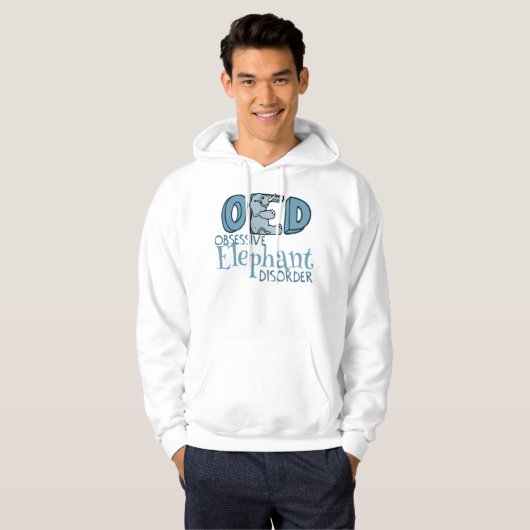 Niedlicher Elefant besessen Hoodie (Vorne ganz)