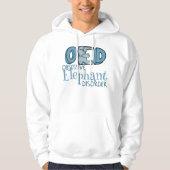 Niedlicher Elefant besessen Hoodie (Vorderseite)