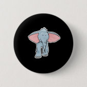 niedlicher Elefant Button (Vorderseite)