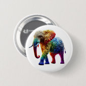 Niedlicher Elefant Button (Vorne & Hinten)