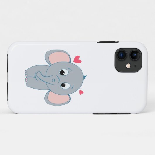 Niedlicher Elefant Case-Mate iPhone Hülle (Rückseite (Horizontal))