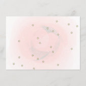 Niedlicher Elefant, Cloud, Stars Babydusche Begleitkarte (Rückseite)