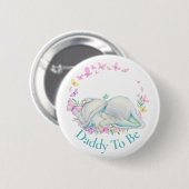 Niedlicher Elefant Dadys als Schmetterlingstaste Button (Vorne & Hinten)