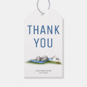 Niedlicher Elefant Danke Babydusche Geschenkanhänger (Vorderseite)