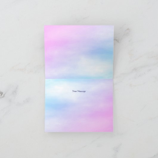 Niedlicher Elefant Dankeskarte (Innenseite)