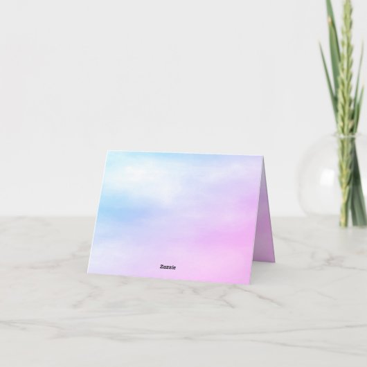 Niedlicher Elefant Dankeskarte (Rückseite)