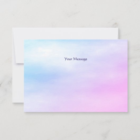 Niedlicher Elefant Dankeskarte (Rückseite)