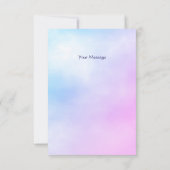 Niedlicher Elefant Dankeskarte (Rückseite)