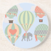 Niedlicher Elefant, der das Getränkeuntersetzer (Vorne)