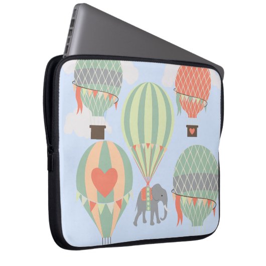 Niedlicher Elefant, der das Laptopschutzhülle (Vorne Rechts)