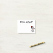 Niedlicher Elefant, der ein Herz hält Post-it Klebezettel (Auf Schreibtisch)