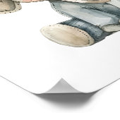 Niedlicher Elefant eines Kleinkindes ist ein nette Poster (Ecke)