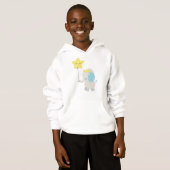 Niedlicher Elefant, Elefant mit Ballon, Krone, Sta Hoodie (Vorne ganz)