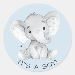 Niedlicher Elefant Es ist ein Boy-Gefallen Sticker
