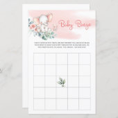 Niedlicher Elefant Eukalyptus Grüne Bingo (Vorne/Hinten)