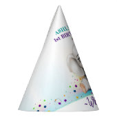 Niedlicher Elefant Geburtstag Partyhütchen (Links)