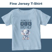 Niedlicher Elefant Großbruder Blau Baby T-shirt