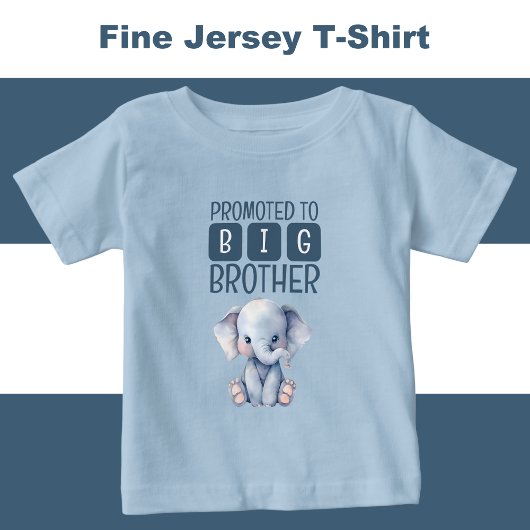 Niedlicher Elefant Großbruder Blau Baby T-shirt