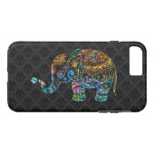 Niedlicher Elefant im farbenfrohen Glitzer auf sch Case-Mate iPhone Hülle (Rückseite (Horizontal))