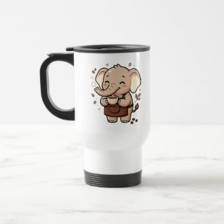 Niedlicher Elefant Kaffeereise-Mug Reisebecher