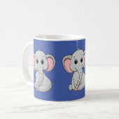 Niedlicher Elefant Kaffeetasse (Vorderseite Links)