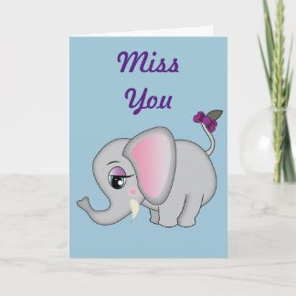 Niedlicher Elefant Karte