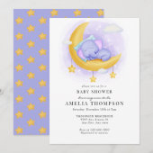 Niedlicher Elefant | Kinderdusche Einladung (Vorne/Hinten)