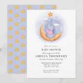 Niedlicher Elefant | Kinderdusche Einladung (Vorne/Hinten)