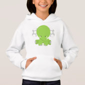 Niedlicher Elefant, kleiner Elefant, grüner Elefan Hoodie (Vorderseite)