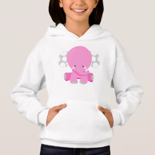 Niedlicher Elefant, kleiner Elefant, rosa Elefant Hoodie