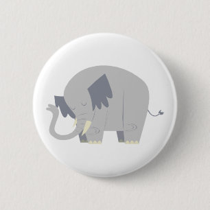 Niedlicher Elefant-Knopf Button