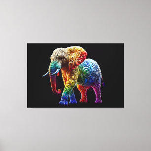 Niedlicher Elefant Leinwanddruck