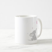 Niedlicher Elefant mit Balloon Baby Dusche Kaffeetasse (VorderseiteRechts)