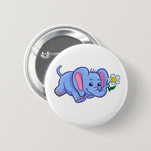 Niedlicher Elefant mit Button (Vorne & Hinten)