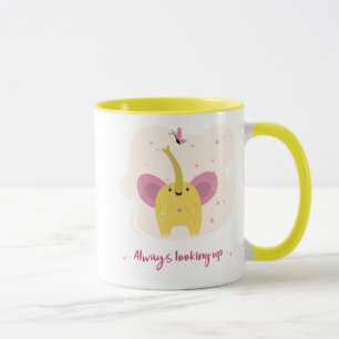 Niedlicher Elefant mit dem ständigen Nachschlagen Tasse