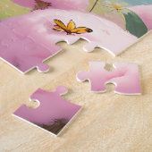 Niedlicher Elefant mit einer Blume Puzzle (Seite)