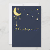 Niedlicher Elefant mit kleiner Schmetterlingsdusch Dankeskarte (Rückseite)