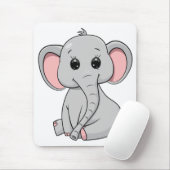 Niedlicher Elefant Mousepad (Mit Mouse)