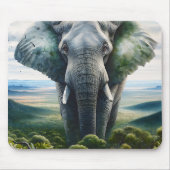 Niedlicher Elefant Nah Mousepad (Vorne)