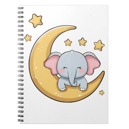 Niedlicher Elefant Notizblock (Vorderseite)