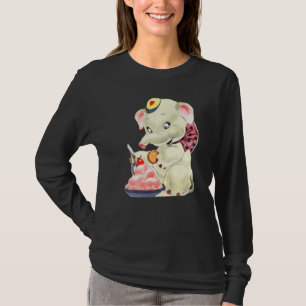 Niedlicher Elefant nur ein Mädchen, das Elefanten  T-Shirt