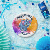 Niedlicher Elefant-Party-Teller Pappteller (Party)