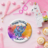 Niedlicher Elefant-Party-Teller Pappteller (Party)