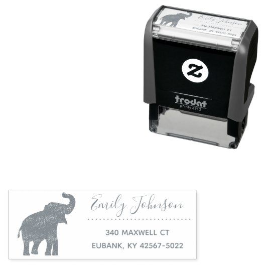 niedlicher Elefant Permastempel (Beispiel)