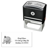 Niedlicher Elefant Personalisiert Permastempel (Beispiel)