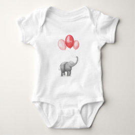 Niedlicher Elefant personalisierter Babybodyanzug Baby Strampler