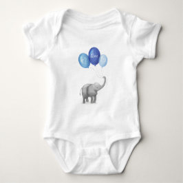 Niedlicher Elefant personalisierter Babybodysuit ( Baby Strampler