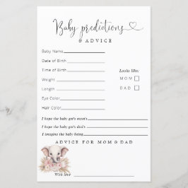 Niedlicher Elefant Pink Boho Girl Vorhersageempfeh