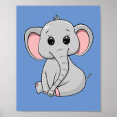 Niedlicher Elefant Poster (Vorne)