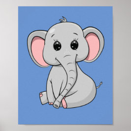 Niedlicher Elefant Poster